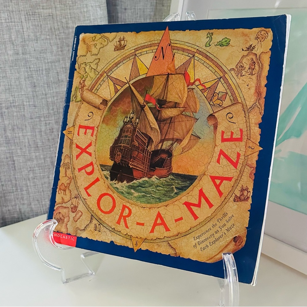 Explore-A-Maze Scholastic Paperback Book